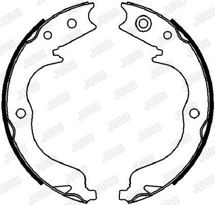 Jurid/Bendix 362633J Parking brake shoes 362633J