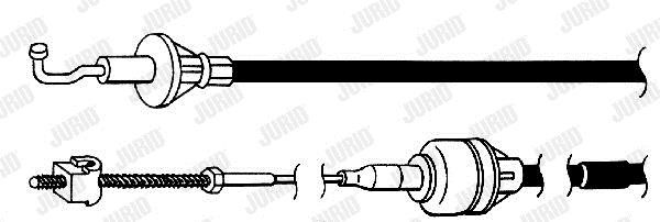 Jurid/Bendix 421116J Clutch cable 421116J