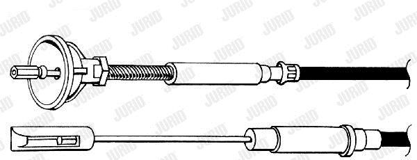 Jurid/Bendix 421156J Clutch cable 421156J