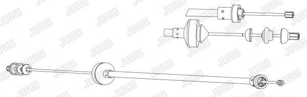 Jurid/Bendix 422656J Clutch cable 422656J