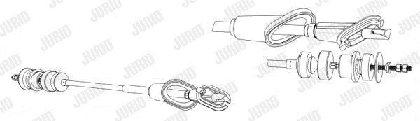 Jurid/Bendix 422809J Clutch cable 422809J
