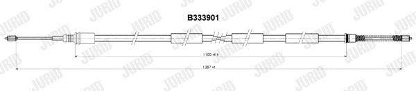 Jurid/Bendix 431129J Parking brake cable, right 431129J