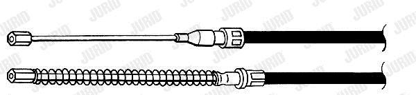 Jurid/Bendix 431180J Cable Pull, parking brake 431180J
