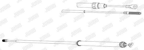 Jurid/Bendix 432013J Cable Pull, parking brake 432013J