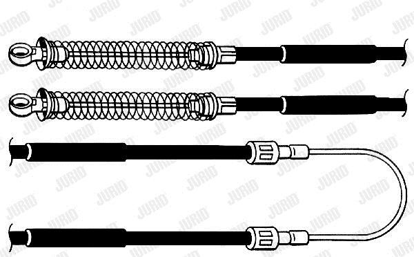 Jurid/Bendix 432044J Cable Pull, parking brake 432044J