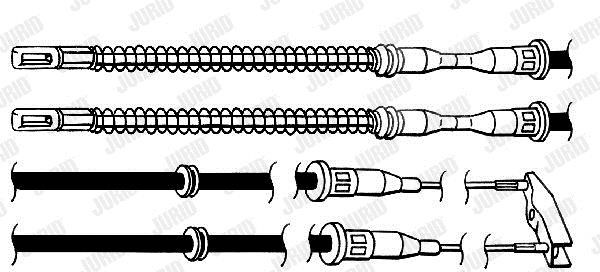 Jurid/Bendix 432103J Cable Pull, parking brake 432103J