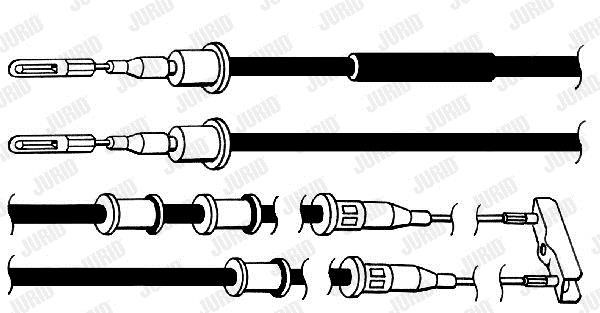 Jurid/Bendix 432115J Cable Pull, parking brake 432115J