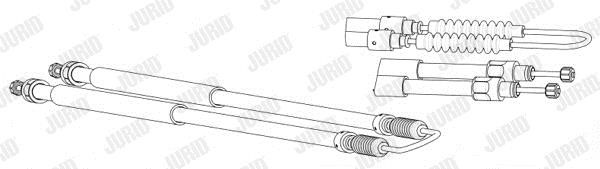 Jurid/Bendix 432657J Cable Pull, parking brake 432657J