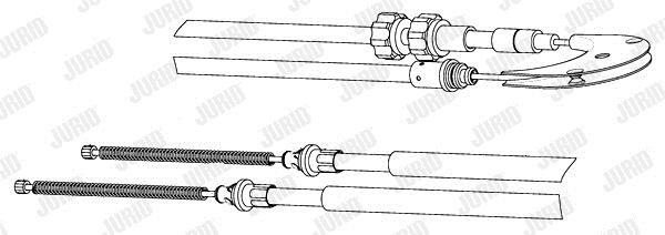 Jurid/Bendix 432662J Cable Pull, parking brake 432662J