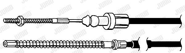 Jurid/Bendix 432726J Parking brake cable left 432726J