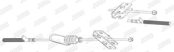 Jurid/Bendix 432800J Cable Pull, parking brake 432800J