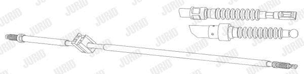 Jurid/Bendix 432890J Parking brake cable, right 432890J