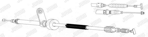Jurid/Bendix 432893J Parking brake cable left 432893J