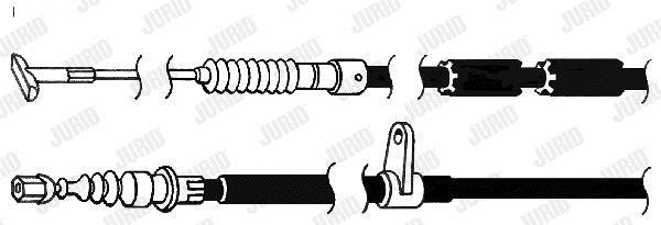 Jurid/Bendix 432894J Parking brake cable, right 432894J