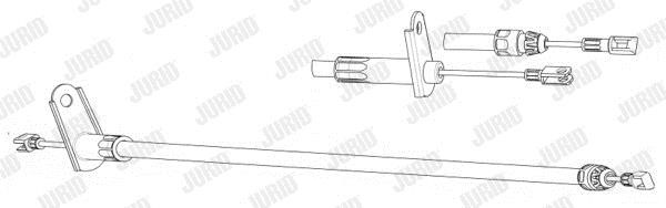 Jurid/Bendix 432904J Parking brake cable left 432904J