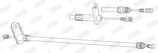 Jurid/Bendix 432905J Parking brake cable, right 432905J