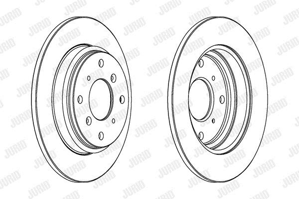 Jurid/Bendix 561994J Rear brake disc, non-ventilated 561994J