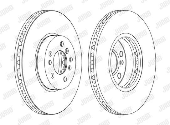 Jurid/Bendix 562134JC-1 Brake disk 562134JC1 562134JC1 Jurid/Bendix Brake disk