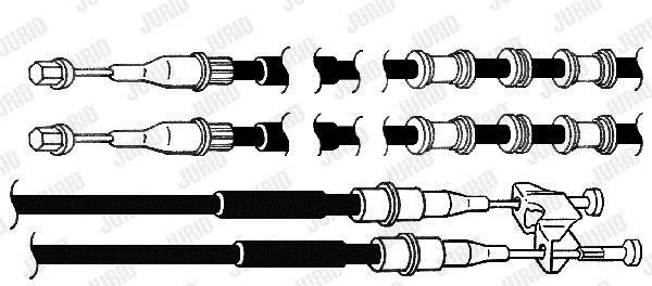 Jurid/Bendix 432936J Cable Pull, parking brake 432936J