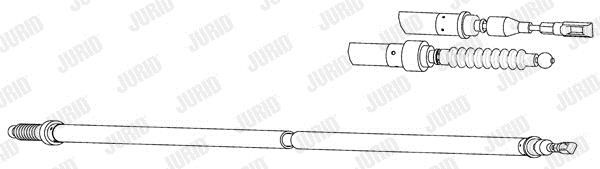 Jurid/Bendix 432938J Cable Pull, parking brake 432938J