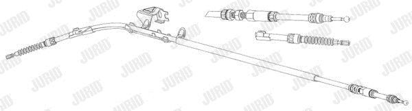 Jurid/Bendix 432942J Parking brake cable, right 432942J