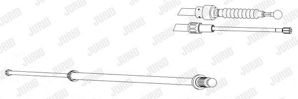 Jurid/Bendix 432943J Cable Pull, parking brake 432943J