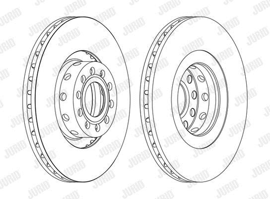 Jurid/Bendix 562175JC-1 Brake disk 562175JC1 562175JC1 Jurid/Bendix Brake disk