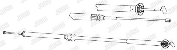 Jurid/Bendix 432995J Cable Pull, parking brake 432995J