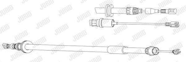 Jurid/Bendix 433021J Cable Pull, parking brake 433021J
