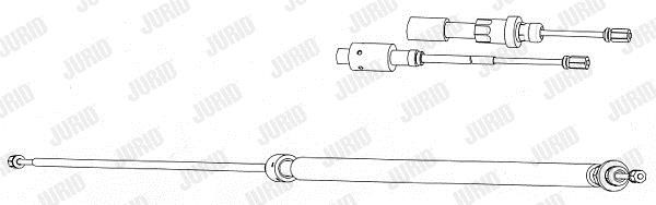 Jurid/Bendix 433025J Cable Pull, parking brake 433025J