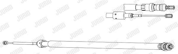 Jurid/Bendix 433026J Cable Pull, parking brake 433026J