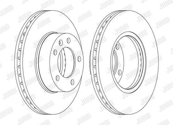 Jurid/Bendix 562190JC-1 Brake disk 562190JC1 562190JC1 Jurid/Bendix Brake disk