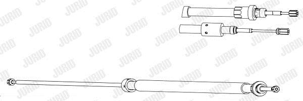 Jurid/Bendix 433042J Cable Pull, parking brake 433042J