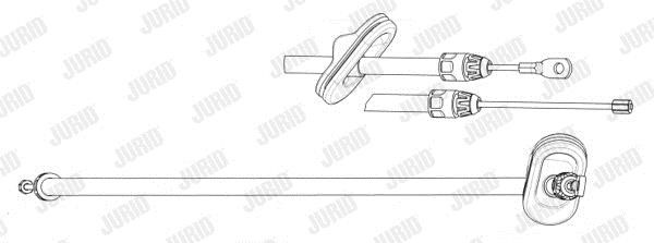 Jurid/Bendix 433085J Cable Pull, parking brake 433085J