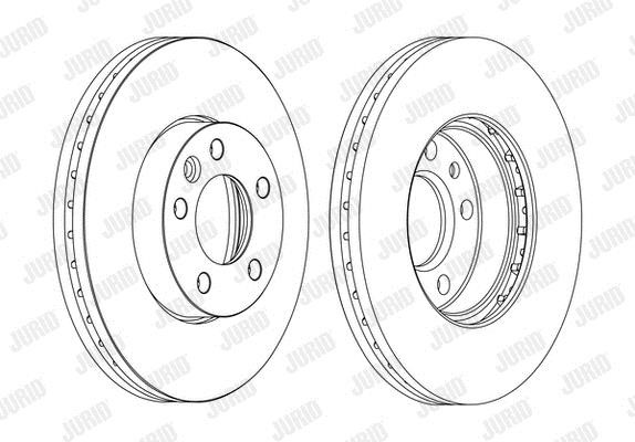 Jurid/Bendix 562234JC-1 Brake disk 562234JC1 562234JC1 Jurid/Bendix Brake disk