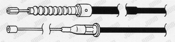 Jurid/Bendix 433105J Parking brake cable left 433105J