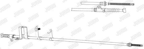 Jurid/Bendix 434365J Cable Pull, parking brake 434365J