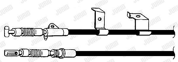 Jurid/Bendix 434373J Parking brake cable, right 434373J
