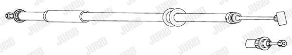 Jurid/Bendix 434539J Cable Pull, parking brake 434539J