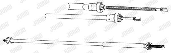 Jurid/Bendix 434541J Cable Pull, parking brake 434541J