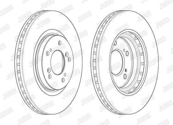 Jurid/Bendix 562283J Front brake disc ventilated 562283J