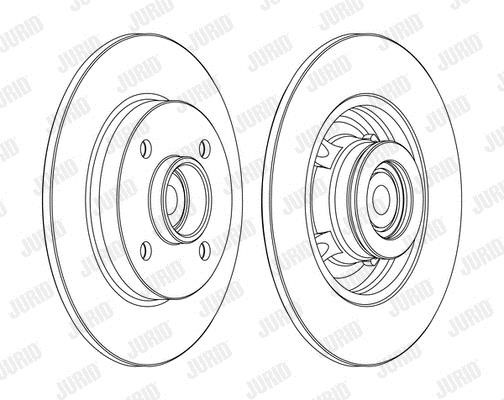 Jurid/Bendix 562373J-1 Brake disk 562373J1 562373J1 Jurid/Bendix Brake disk