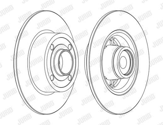 Jurid/Bendix 562376J-1 Brake disk 562376J1 562376J1 Jurid/Bendix Brake disk