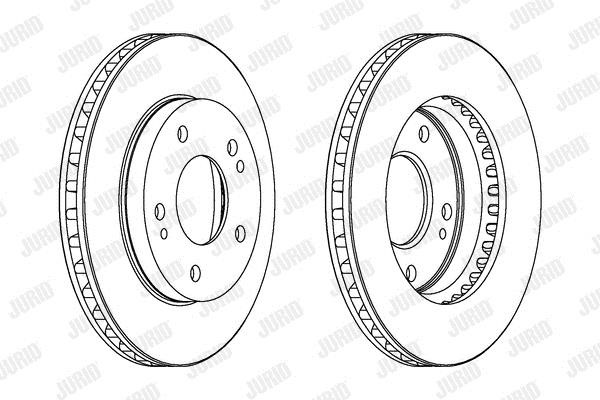 Jurid/Bendix 561148J Unventilated front brake disc 561148J