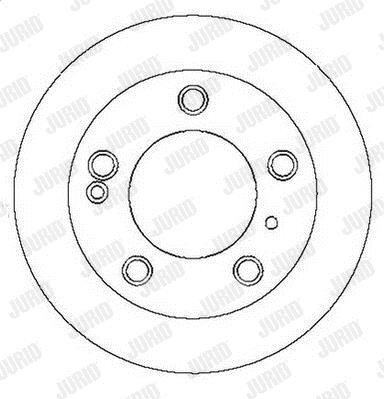 Jurid/Bendix 561556JC Rear brake disc, non-ventilated 561556JC