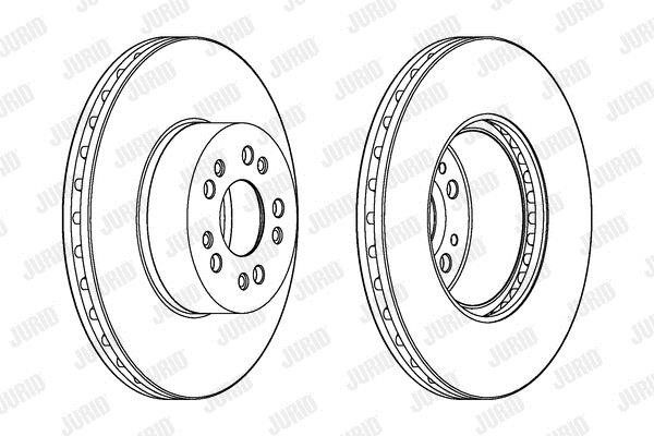 Jurid/Bendix 561573JC1 Front brake disc ventilated 561573JC1