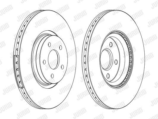 Jurid/Bendix 562434JC-1 Brake disk 562434JC1 562434JC1 Jurid/Bendix Brake disk