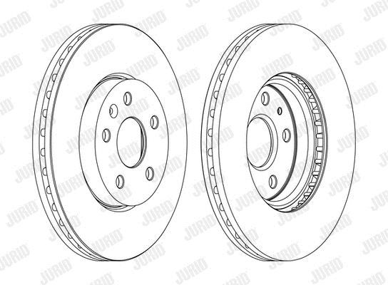 Jurid/Bendix 562462JC-1 Brake disk 562462JC1 562462JC1 Jurid/Bendix Brake disk