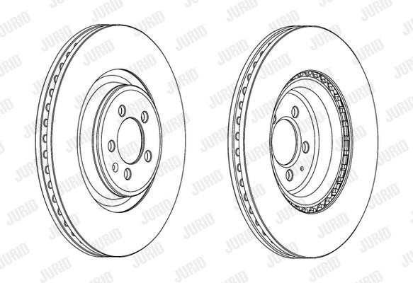 Jurid/Bendix 562661JC-1 Front brake disc ventilated 562661JC1