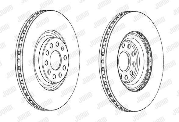 Jurid/Bendix 562663JC-1 Brake disk 562663JC1 562663JC1 Jurid/Bendix Brake disk